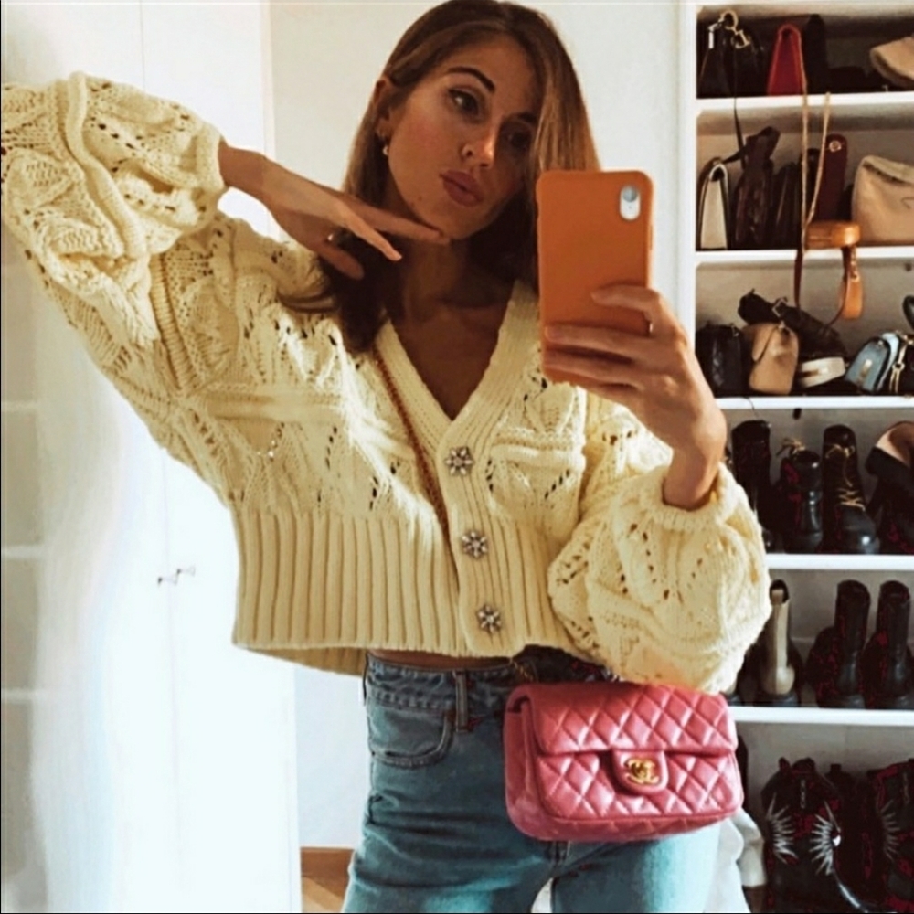 Zara knit cardigan with jewel buttons - Picture 5 of 5